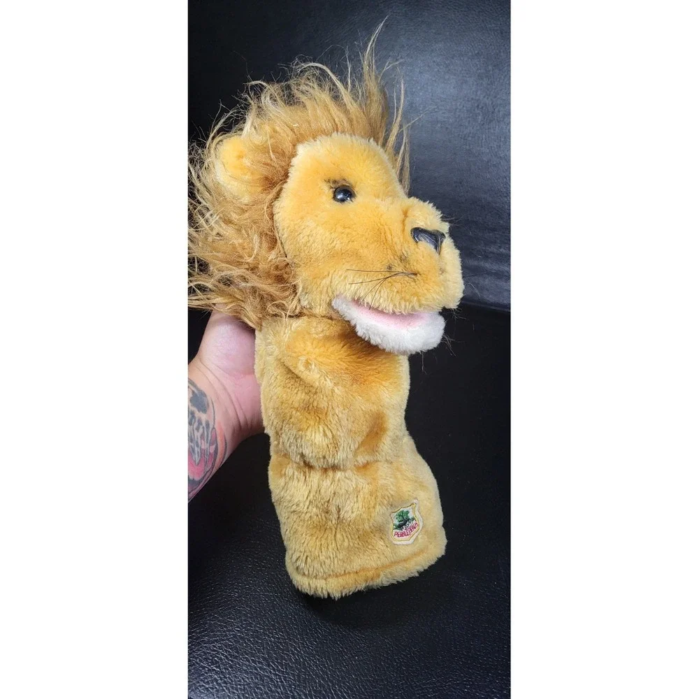 Vintage Driver Pebble Beach Lion Plush Golf Club Head Cover Cool Retro